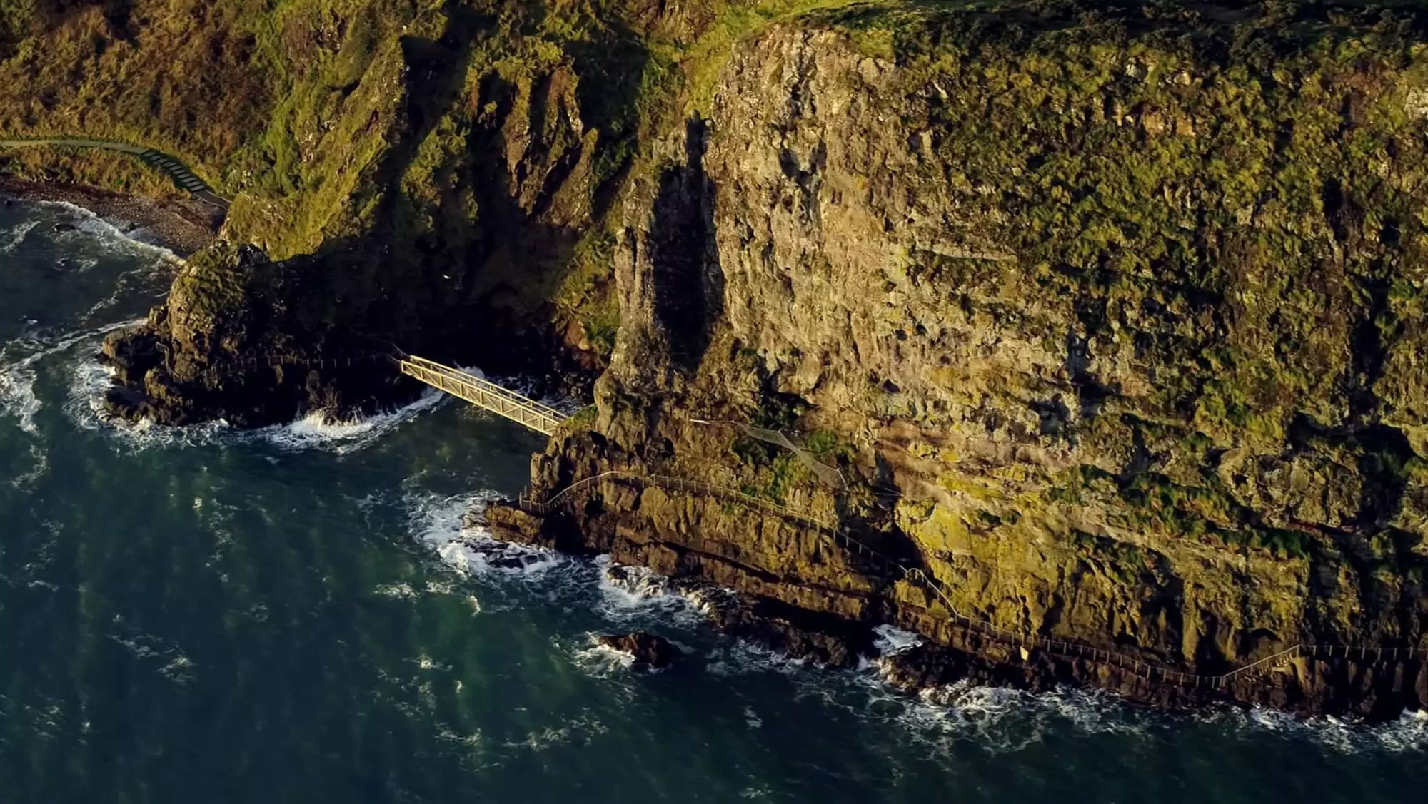 gobbins aerial sea view